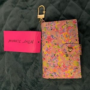 Betsey Johnson Blush Floral Card Case Wallet